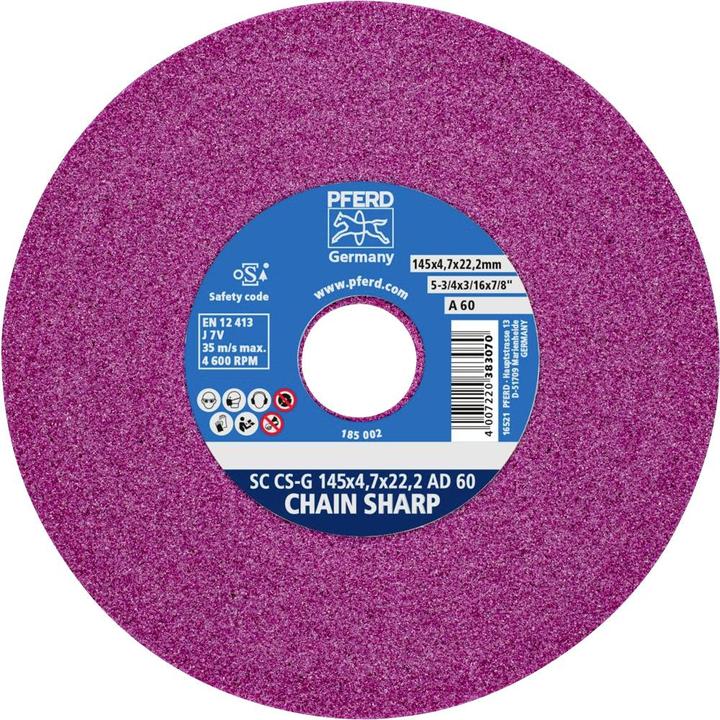 Image du produit Pferd Disque d'affûtage de chaîne SC CS-G 145x4,7x22,2 AD 60J7V (60)