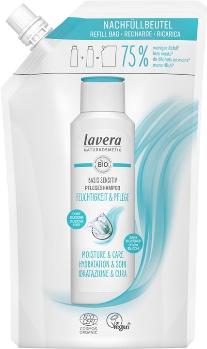 Immagine prodotto Lavera Shampoo base sensitiv Moisture & Care confezione di ricarica da 500 ml (500 ml, Shampoo liquido)