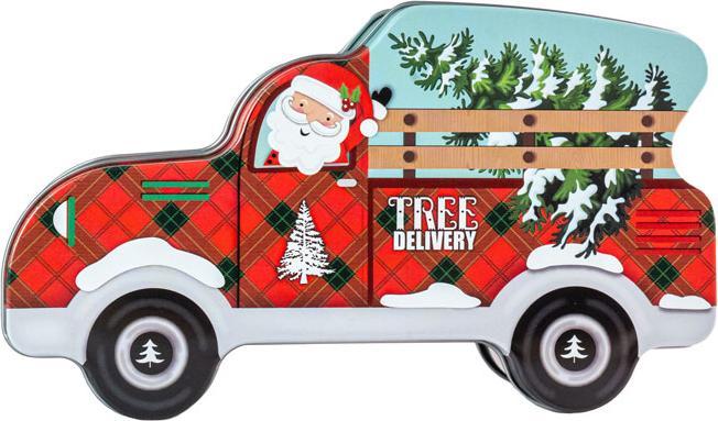 Actual product image miniSchoggi Cookie tin Santa Car Tree Delivery, 190 x 63 x 110 mm
