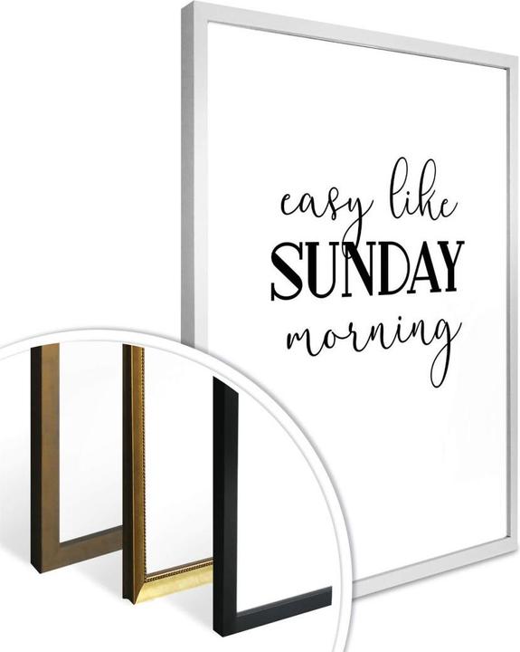 Actual product image Trenddeko Easy like Sunday morning (60 x 80 cm)