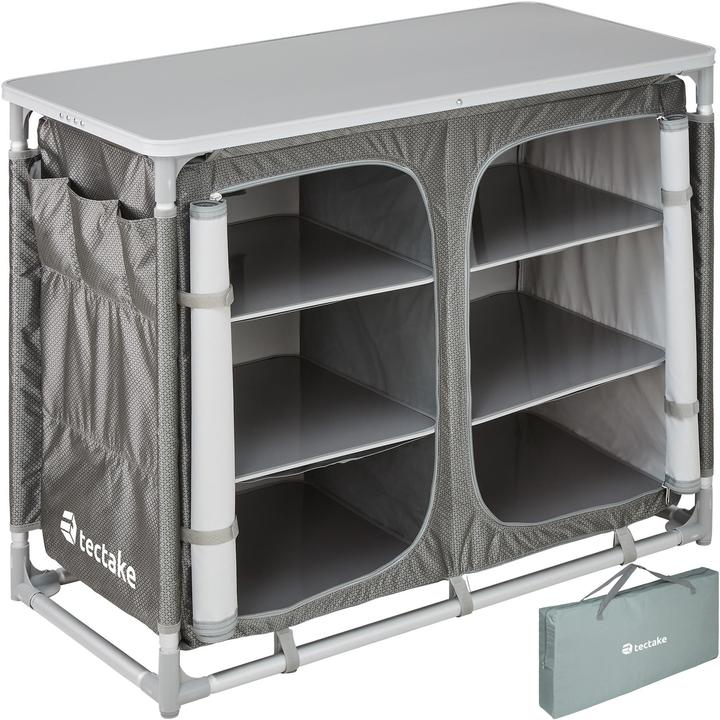 Actual product image tectake Camping kitchen 97x47.5x78cm