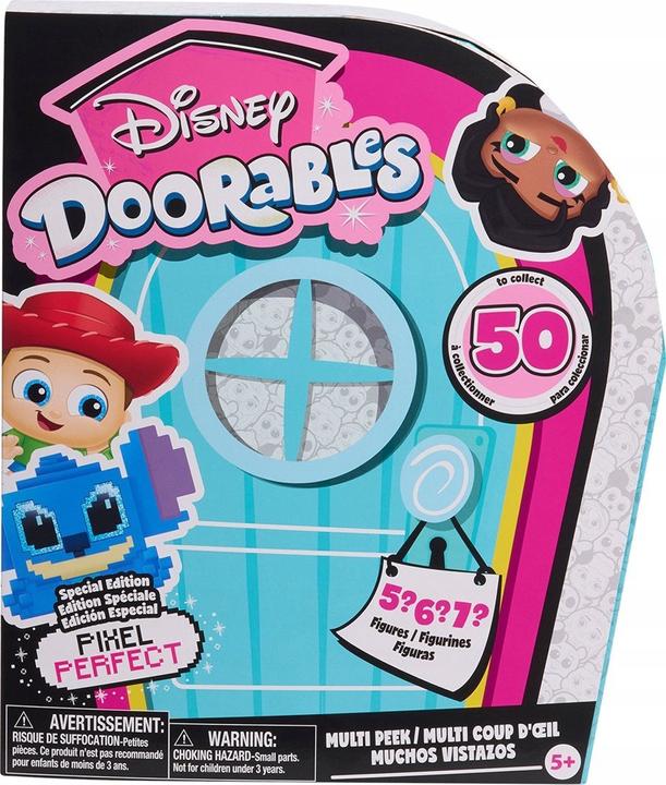 Actual product image Disney Just Play Doorables Pixel Perfect Multi Peek, Surprise 1.5-inch Collectible Figurines Behind