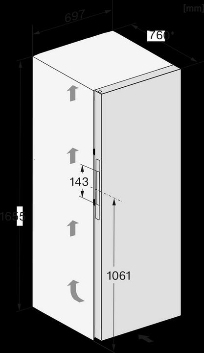 Actual product image Miele FN 4849 C (Stand-alone, 311 l)