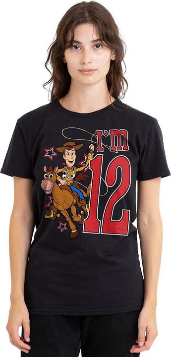 Actual product image Toy Story Unisex Adult I'm 12 Woody Birthday T-Shirt (XL)