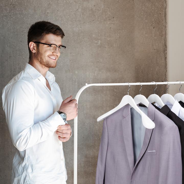 Actual product image Relaxdays Suit Hangers Set of 10, Wide Shoulders (10 x)
