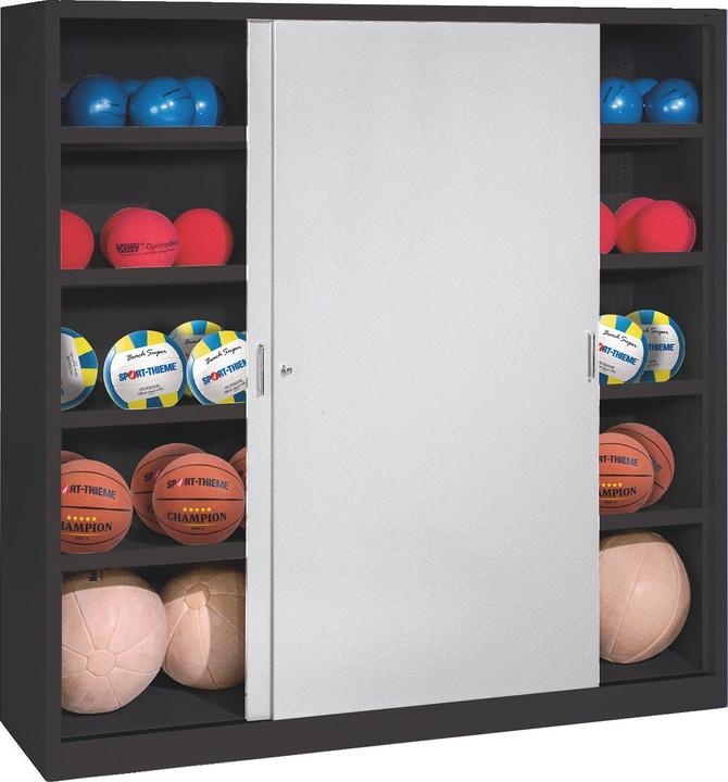 Produktbild C+P Ballschrank (HxBxT: 195x160x50 cm, mit Vollblech-Schiebetüren, Typ 4)