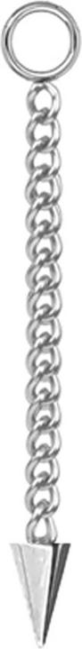 Star Piercing Anhänger silber Kette mit Anhänger Cone (Chirurgenstahl 316L)