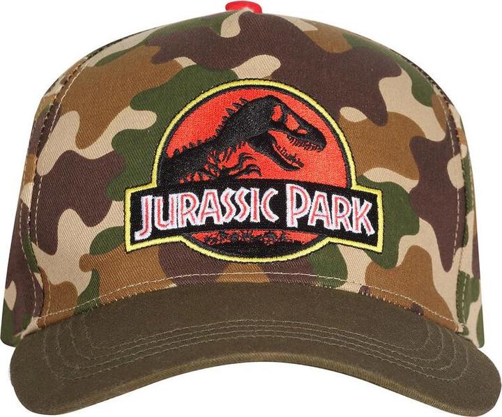 Actual product image Jurassic Park Camo Logo Baseball Cap (One size)