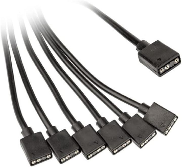 Actual product image Kolink ARGB 1-6 splitter cable (RGB)