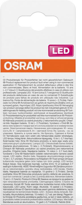 Produktbild Osram LED RECHARGEABLE LAMPS 8W 840 E27 (E27, 8 W, 806 lm, 6 x, F)