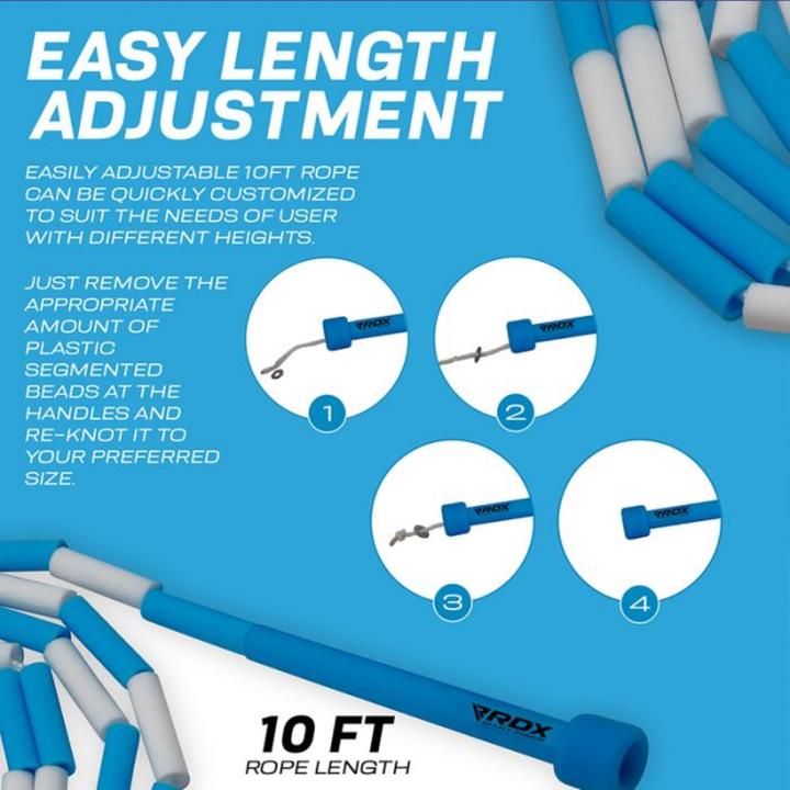 Produktbild Rdx Br Geflochtenes Nylon-Springseil Für Kinder, 3 M, Verhedderungsfrei (304 cm)