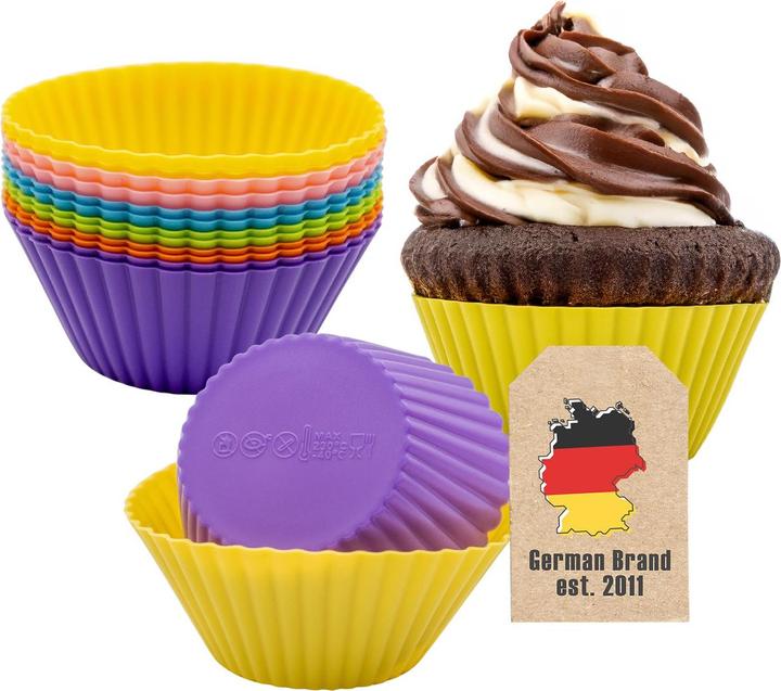Immagine prodotto Intirilife 12 pezzi Stampi per muffin in silicone (4.50 cm)