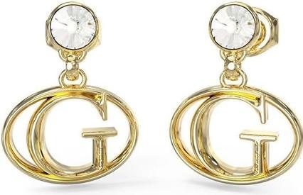 Produktbild Guess Stylish Rivoli Gold Plated Dangle Earrings JUBE03361JWYGT/U (Surgical steel)