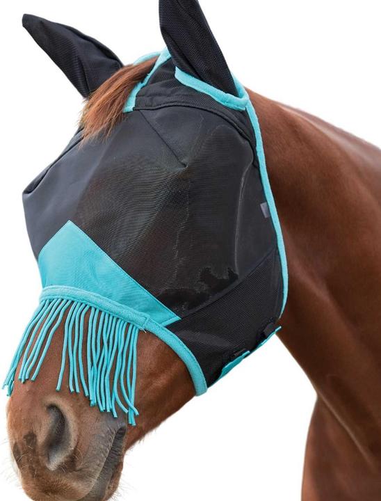 Actual product image Weatherbeeta Comfitec Deluxe Tassel Fine Mesh Horse Fly Mask With Ears