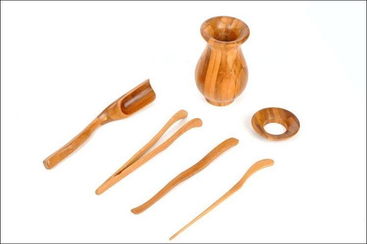 Immagine prodotto Calimatcha Posate per il tè - Utensili Cha Dao in bambù
