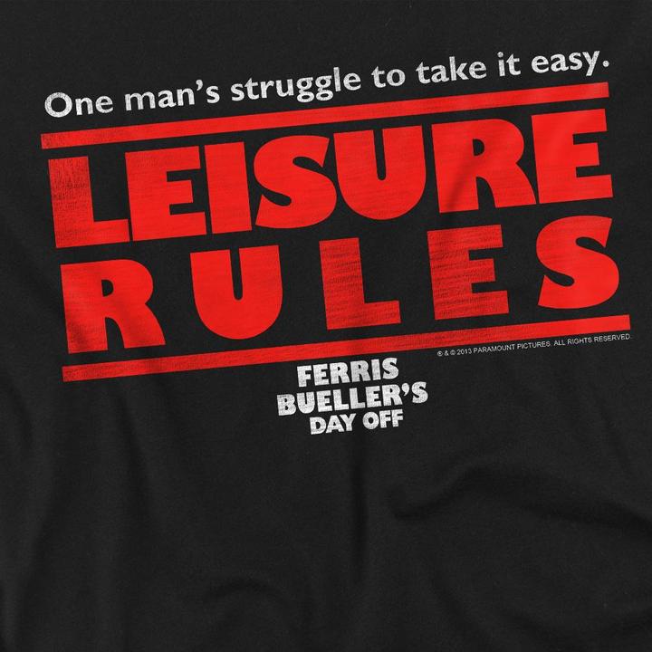 Produktbild Ferris Bueller´s Day Off Ferris Bueller's Day Off Leisure Rules TShirt (L)