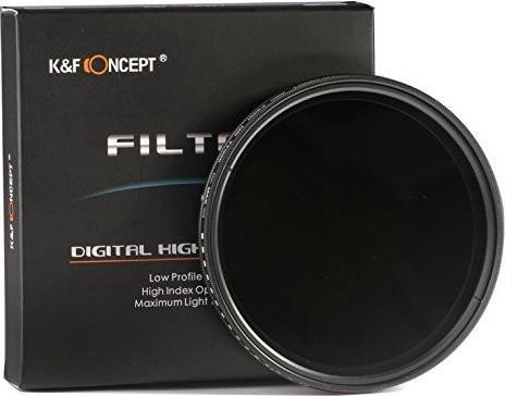 K&F Concept Variable ND filter ND2 to ND400 (77 mm, Neutral density filter, 77 mm)