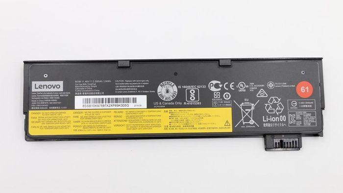 Actual product image Lenovo Battery 3 Cell 24Wh Li-Polymer (3 Cells, 2400 mAh)