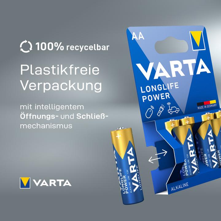 Actual product image Varta long-life power (10 pcs., AA, 2970 mAh)