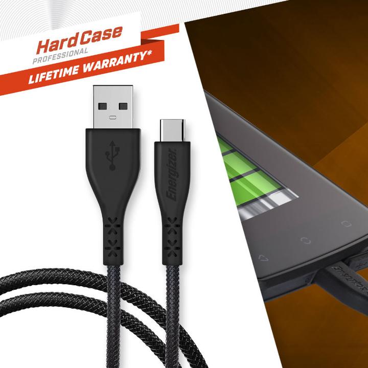 Produktbild Energizer Lifetime Warranty - USB-A/USB-C Kabel - 1.2m (1.20 m, USB 3.2 Gen 2)