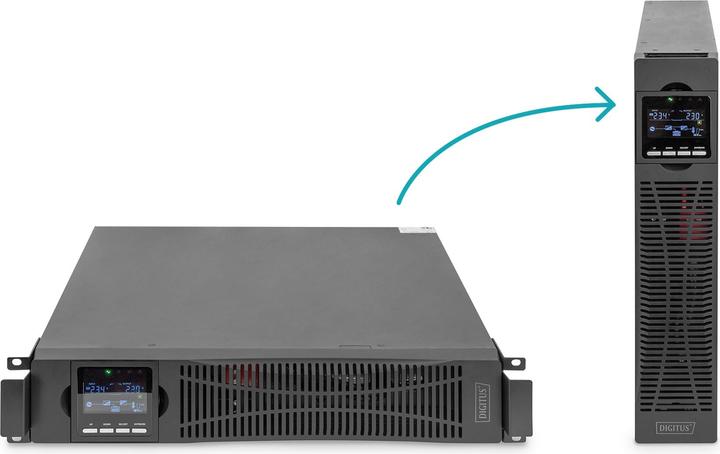 Immagine prodotto Digitus Sistema UPS OnLine, 1000 VA/ 1000 W (1000 VA, 1000 W, Doppio convertitore online UPS)