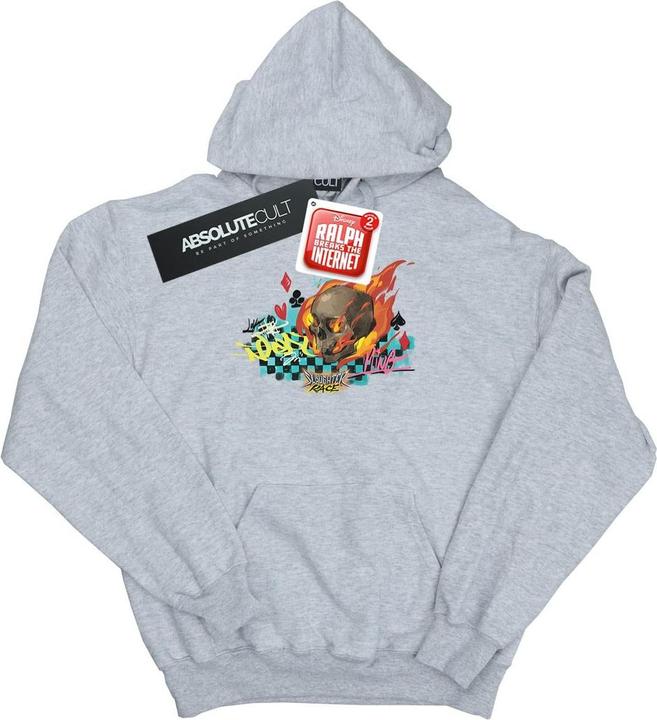 Actual product image Disney Mens Wreck It Ralph Race Skull Hoodie (S)