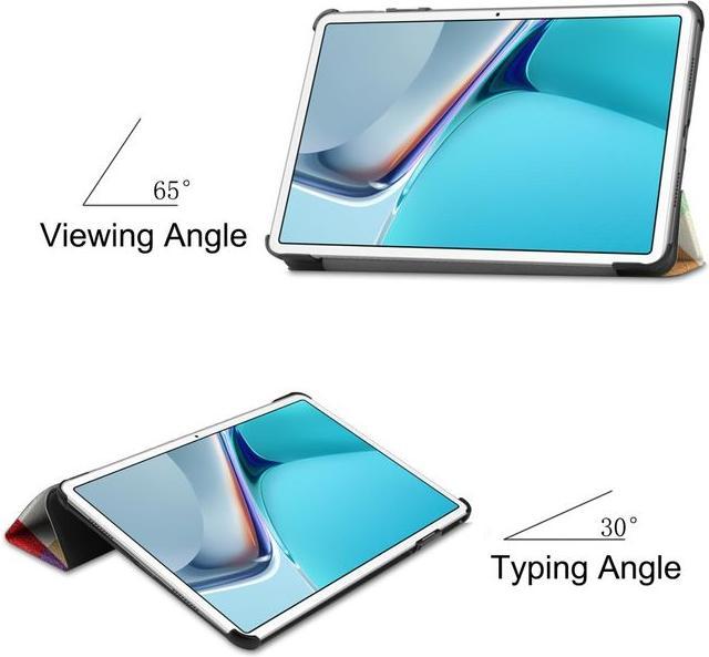 Actual product image MU Style Triple folding cover with pattern (Huawei MatePad 11 (2021))