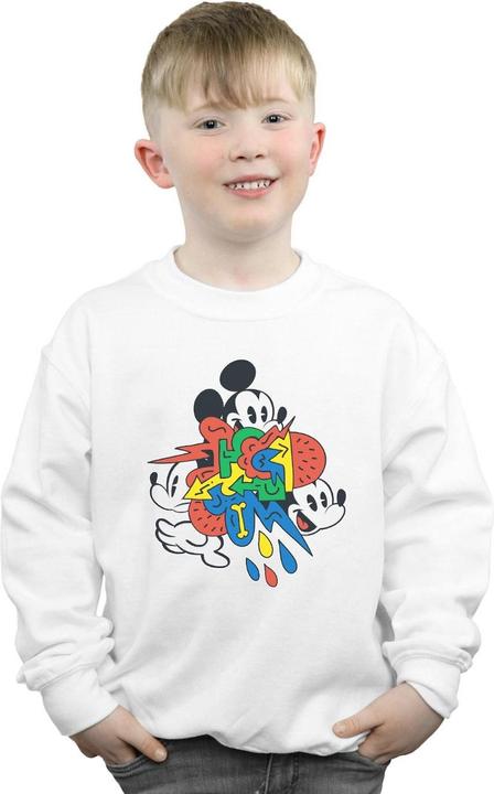 Actual product image Disney Boys Mickey Mouse Vintage Arrows Sweatshirt (140, 146)