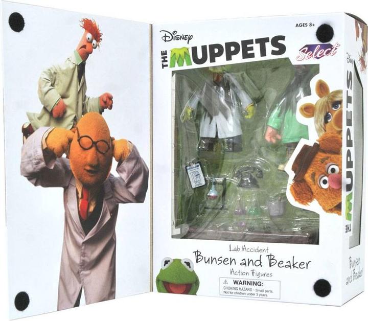 Image du produit Diamond Select Toys The Muppets Action Figures Box Set Lab Accident Bunsen & Beaker SDCC 2021 Previews Exclusive