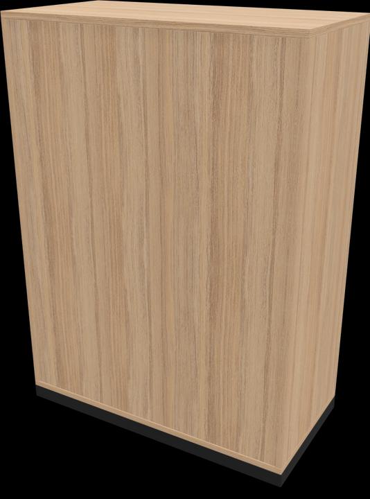Decorazione in quercia ambrata con struttura, Nero, Grigio perla