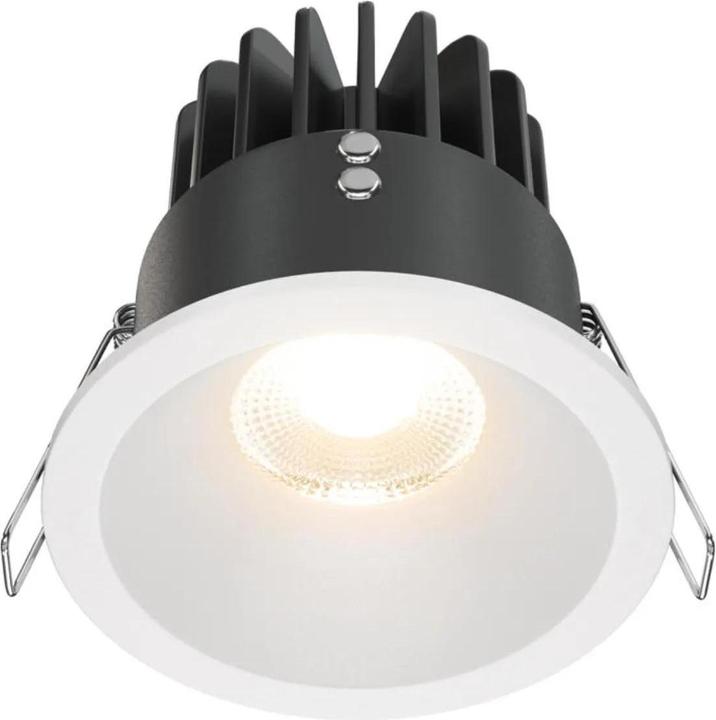 Maytoni Zoom LED downlight, recessed light 12W dimmable white IP65 90Ra Ø8.5mm warm white (910 lm)