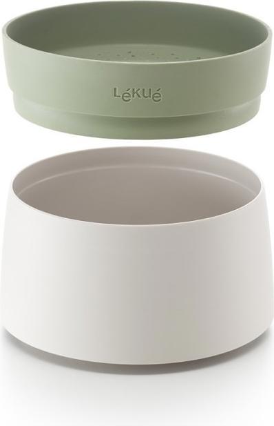 Actual product image Lékué Quick rice and quinoa cooker, green/white 17.8x13 cm