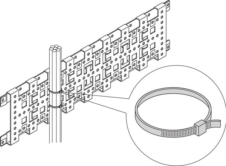 Produktbild Schroff 19"-Zubehör mechanisch (Metallkabelbinder, 1 Stk.)