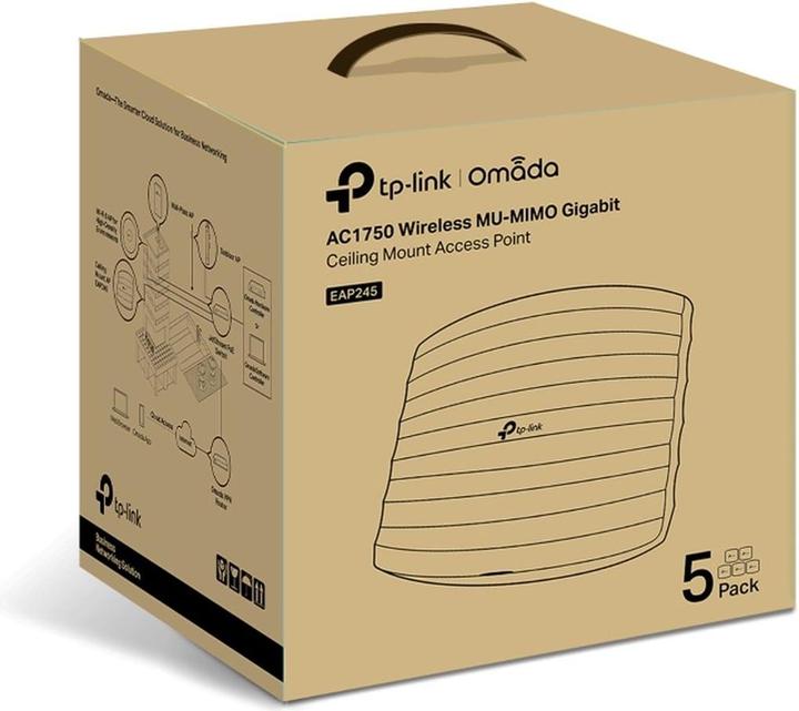 Produktbild TP-Link Access Point EAP245 5 Stück (1750 Mbit/s)
