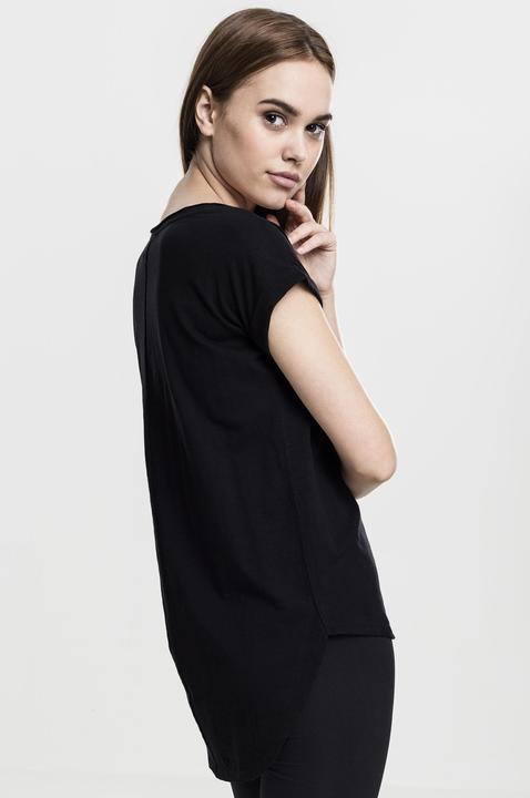 Actual product image Urban Classics Ladies Long Back Shaped Slub Tee (L)