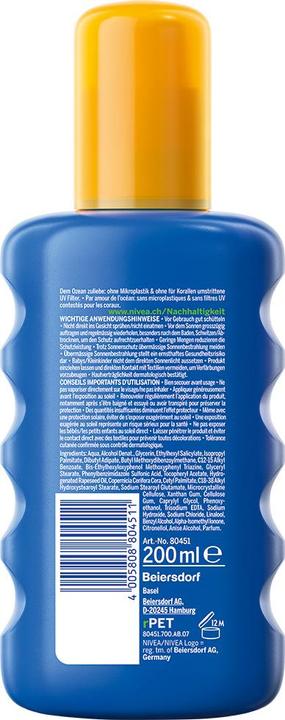 Produktbild NIVEA Sun Protect & Moisture Sonnenspray (Sonnenspray, SPF 20, 200 ml, 228.50 g)