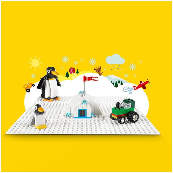 Image du produit LEGO Plaque de construction Classic 11010 blanche (11010, LEGO Classic)