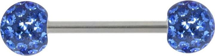 Actual product image Bijouteria Nipple piercing (Surgical steel 316L, Epoxy resin, Crystal)