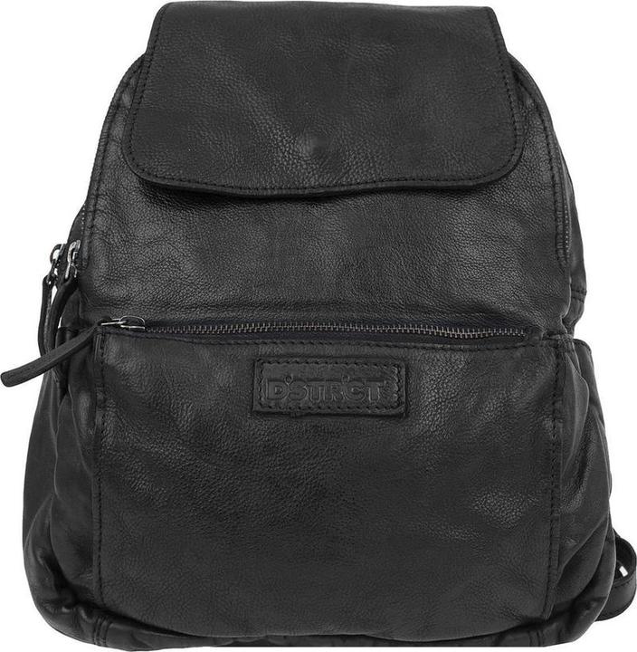 DSTRCT Harrington Road Leren Rugtas - Zwart