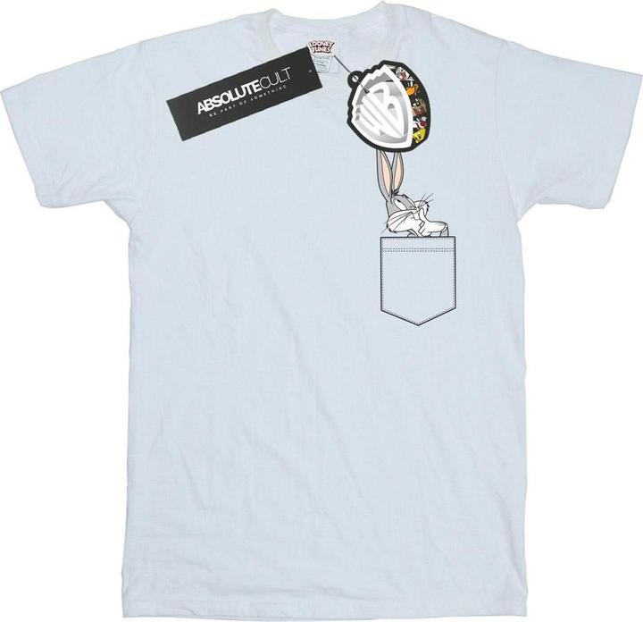 Immagine prodotto Looney Tunes Bugs Bunny Faux Pocket Maglietta Uomo (L)