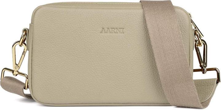 Aarni Crossbody Bag, taupe, gold zipper