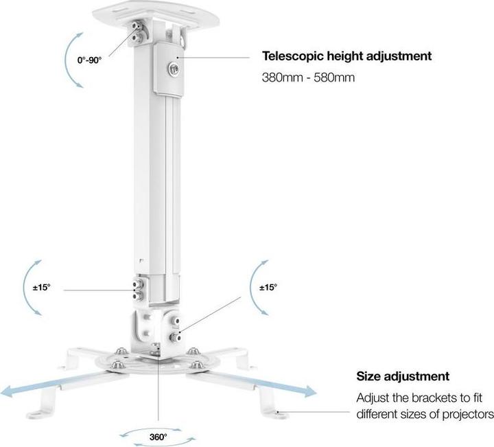 Actual product image Multibrackets mounting (Ceiling)
