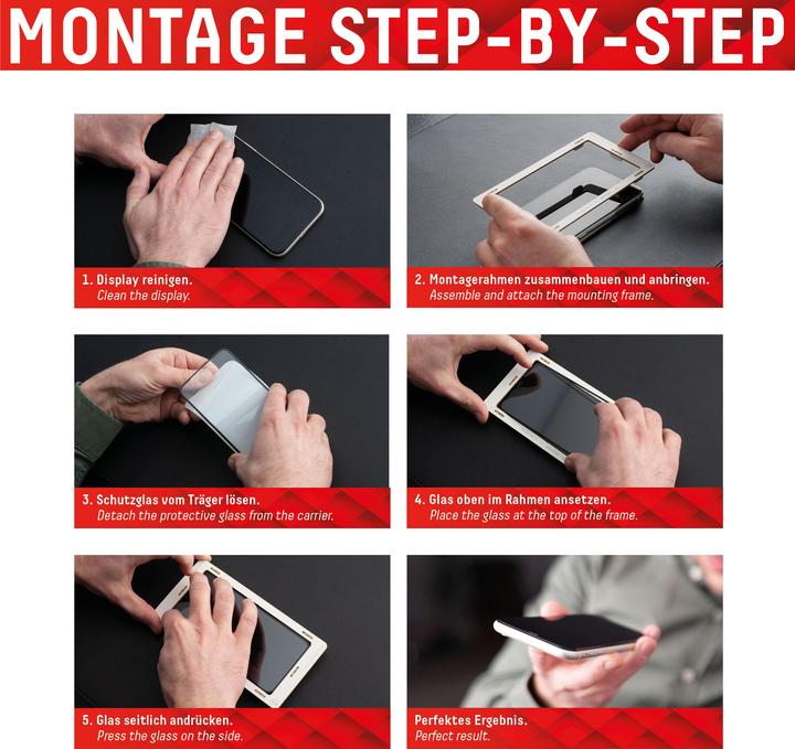 Image du produit Displex Real Glass, Privacy Full Cover Panzerglas (1 pièce(s), Apple iPhone 11 Pro, Apple iPhone XS, Apple iPhone X)