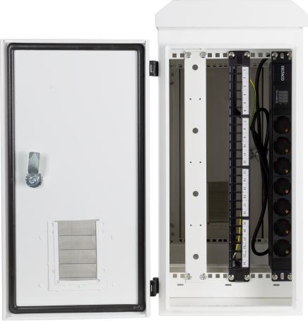Produktbild Deltaco 19"-skåp, 6U, 600x280x600mm, v (10.86 HE, 19 Zoll Rack)