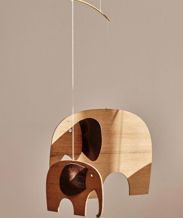 Actual product image Flensted Mobiles Elephant Party Mobile Wood