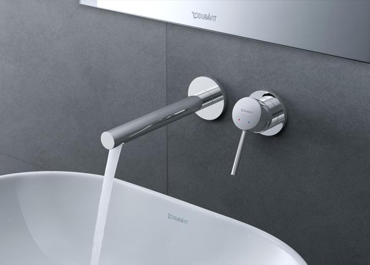 Produktbild Duravit Circle Einhebel-Waschtischmischer, Ausladung 200 mm, Unterputz, ohne Ablaufgarnitur, Chrom