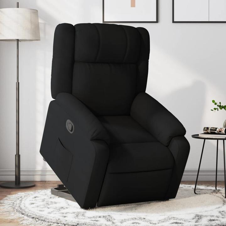Produktbild VidaXL Relaxsessel Aufstehhilfe Fernsehsessel Liegesessel Sessel Schwarz Stoff