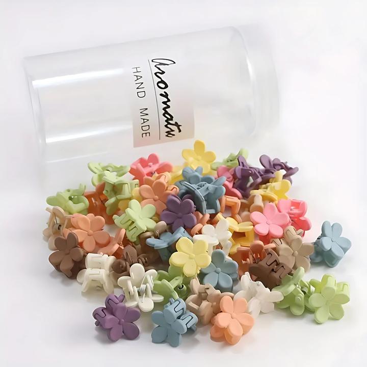 Actual product image Milkii Haarklammer (50 Stk.), Blumen (50 pcs.)