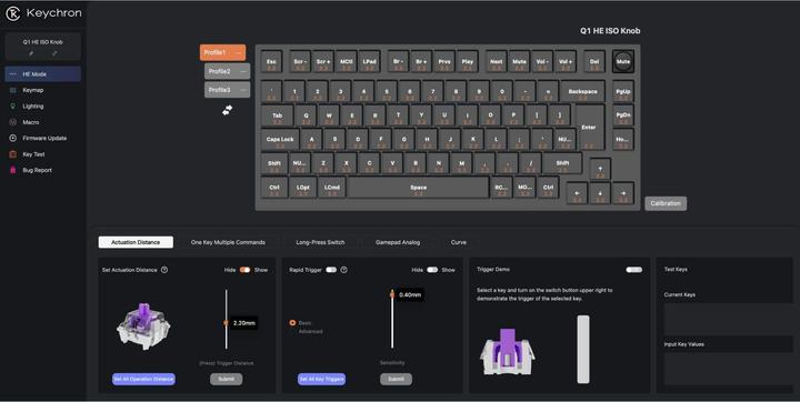 Actual product image Keychron Q1 HE (CH, Cable)