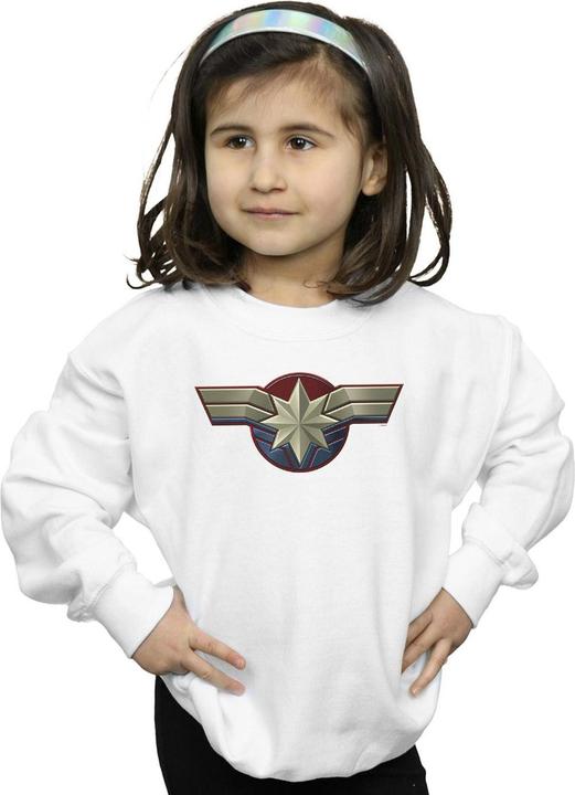 Actual product image Girls Captain Chest Emblem Sweatshirt (116)